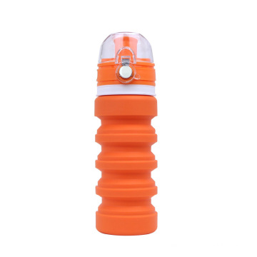 New Silicone Folding Water Bottle Portable Creative Water Cup Outdoor Sports Bike Plastic Water Bottle 250ml